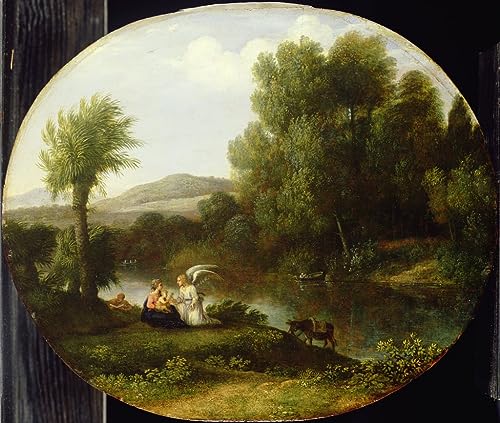Pintura sobre lienzo de 60x90cm con cuadro clásico de Claude Lorrain