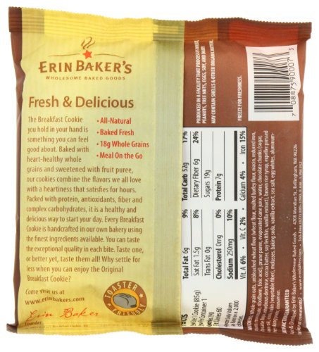 Erin Bakers, Breakfast Cookie Double Chocolate, 3 Ounce image 4