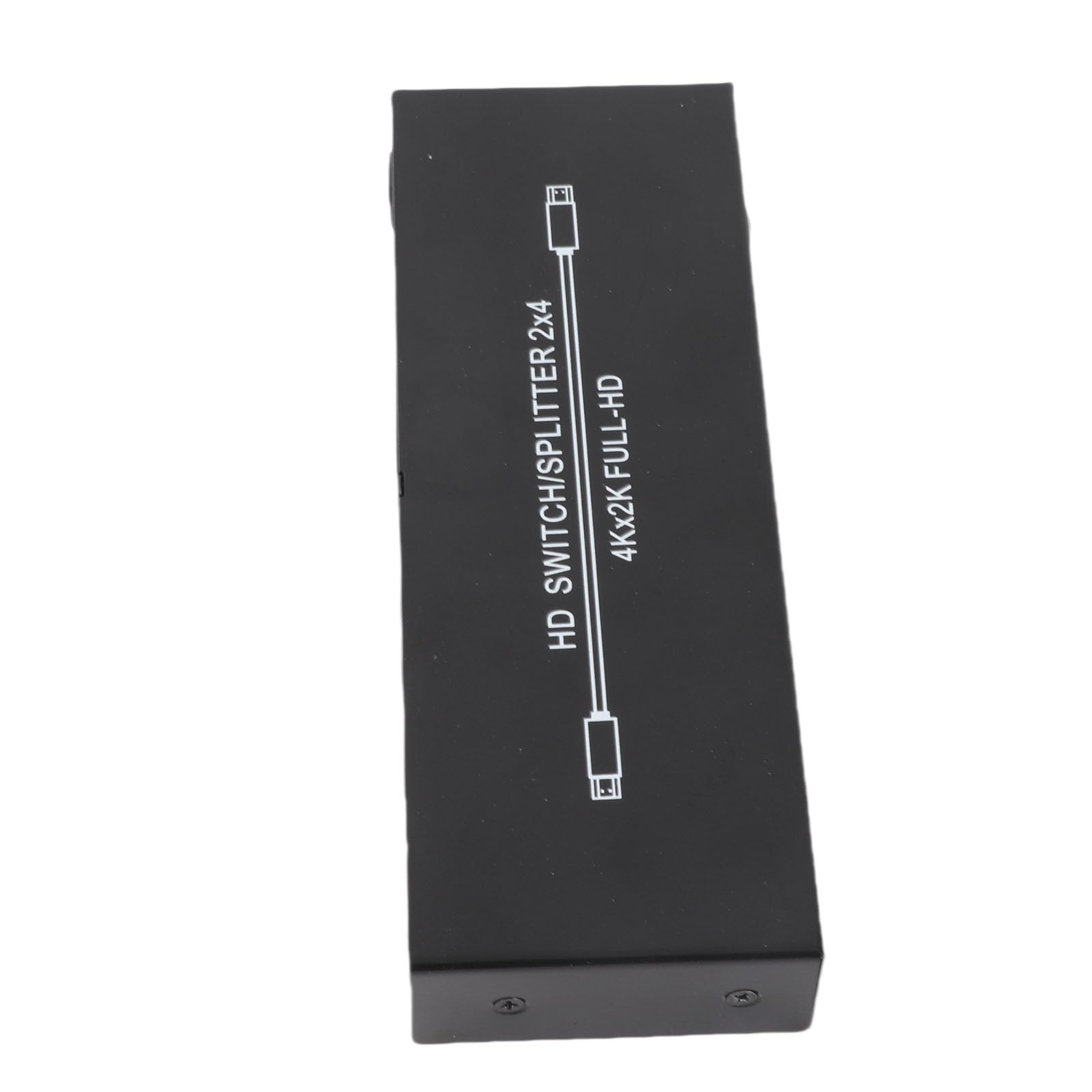 Splitter HDMI 2 in 4 Uscite, Switcher 4K HD con Telecomando, Alta Risoluzione 3840 X 2160, per Laptop, Console di Gioco, Monitor, TV e Proiettori (Spina europea)