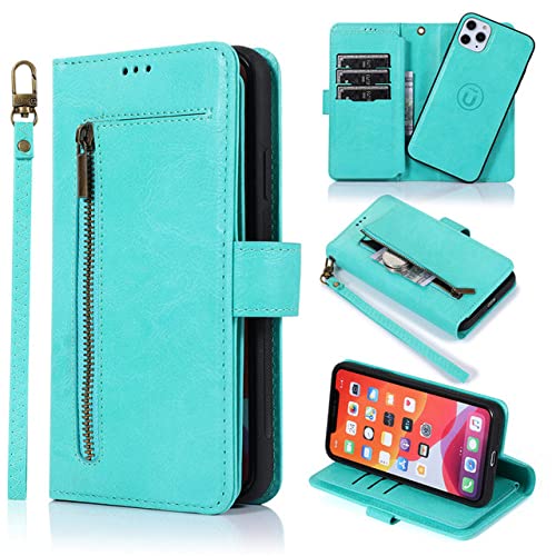 Housse de sac amovible iPhone 14 Plus idéale pour voyager léger avec porte-carte vert