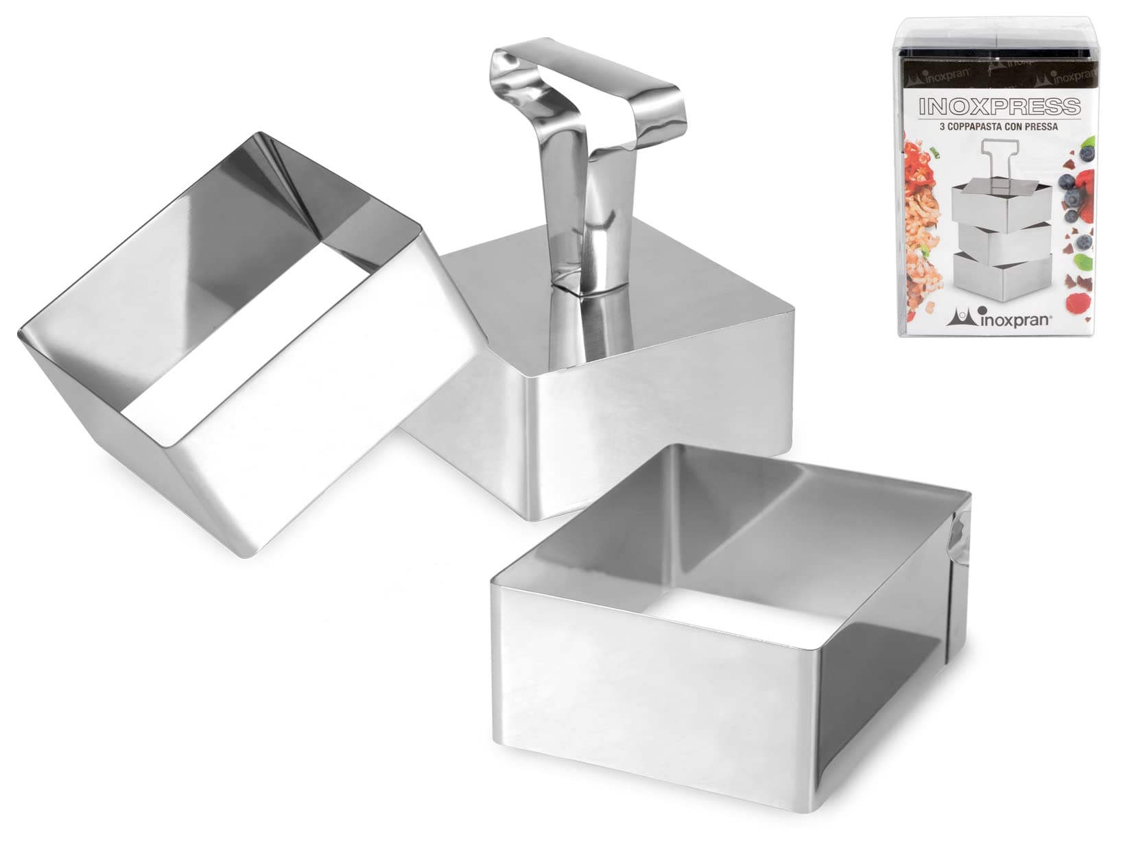INOXPRANFramework Cutters Pack of 3, Stainless Steel, 8 x 8 x 12 cm