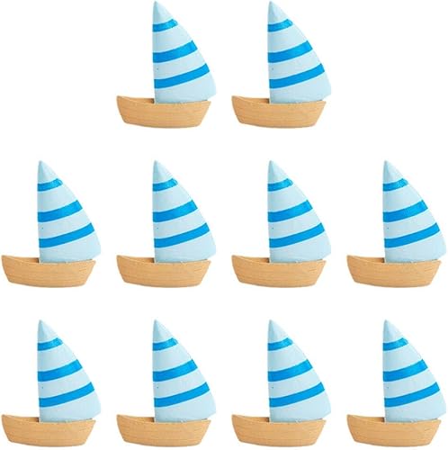 10 Uds. Decoración Miniatura Velero Miniatura Estatuillas de Mar Multifunción Velero Figura Chic Mini Figura Vívida Mini Figura Paisaje Accesorios