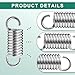 Racfenick 2IN (55MM,Pack of 8) Replacement Recliner Chair Spring Mechanism Furniture Bed Tension Springs Hook to Hook
