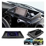 LFOTPP Mittelkonsole Aufbewahrungsbox für Suzuk-i Jimny Sierra JB64W JB74W, Instrumententafel Telefon Halter Navigation Ablagen Organizer Tablett Jimny Handyhalterung Zubehör