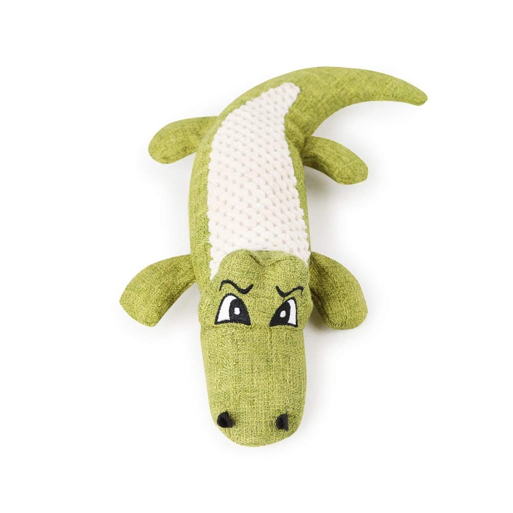 MU Kreative Haustier Hund Spielzeug Leinen Plüsch Krokodil Tier Spielzeug Hund Kauen Quietschende Geräusche Spielzeug Reinigung Zähne Liefert Haustier Zubehör Pet Toy,Grün