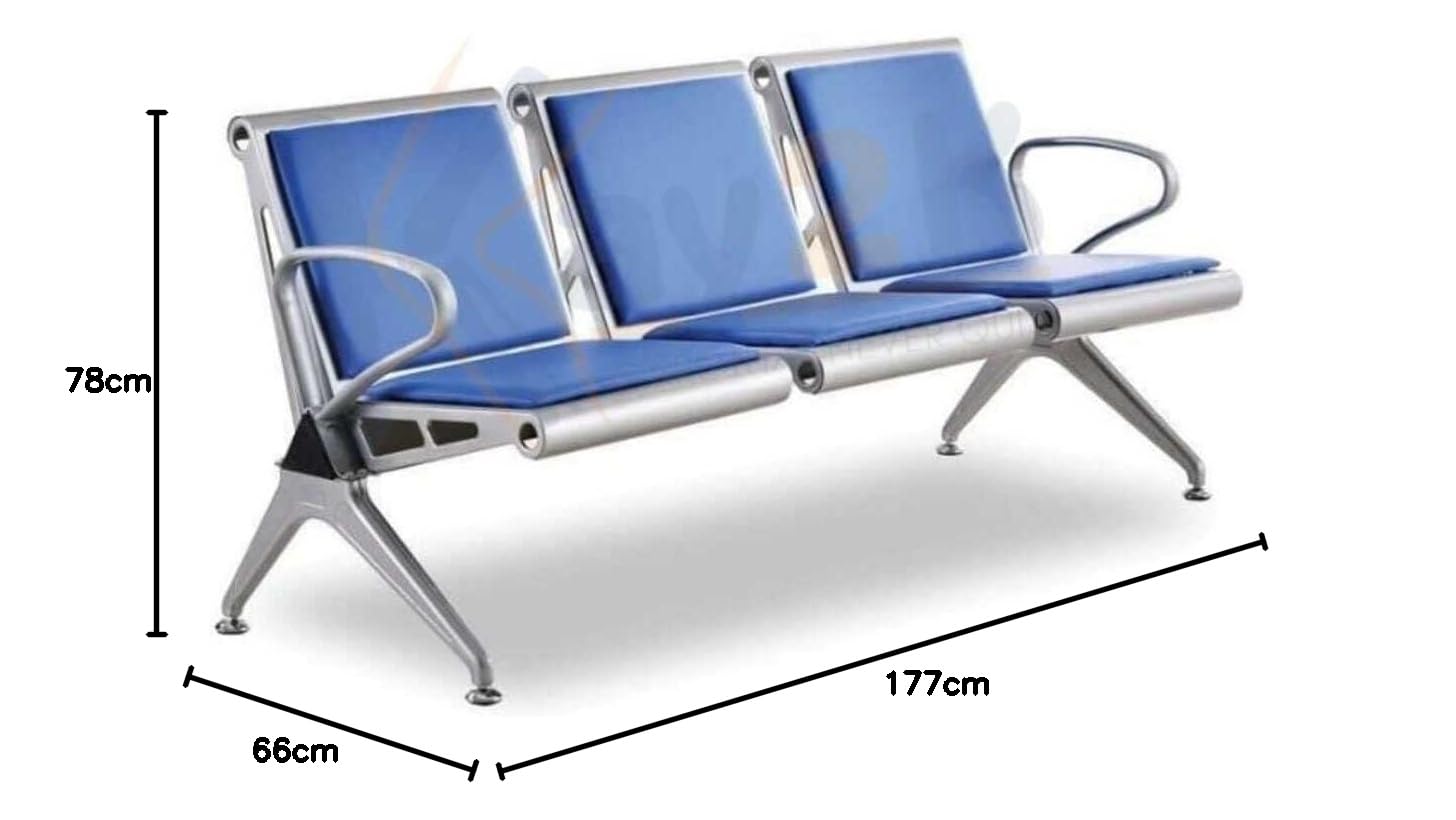 Sofa Steel Chair Seater Price Visitor Sofa 3-Seater SAAB S-262