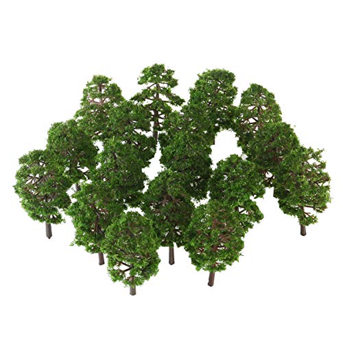 BESPORTBLE Artificial Trees Modle: 20pcs Architectural Micro 9CM Imitation Landscape Tree Model...