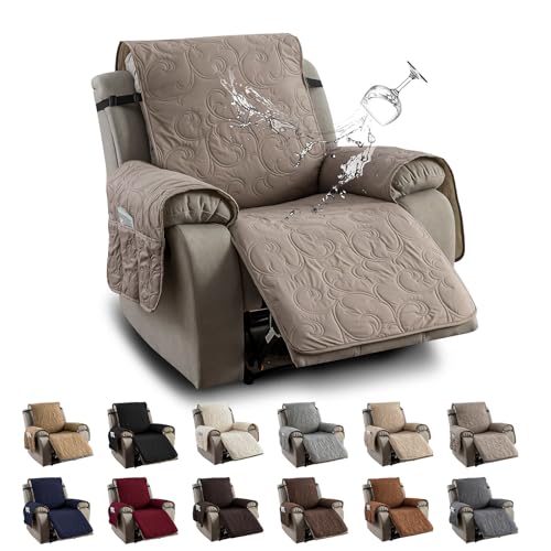 100% Waterproof Recliner Chair Cover, Recliner Chair Covers for R...
