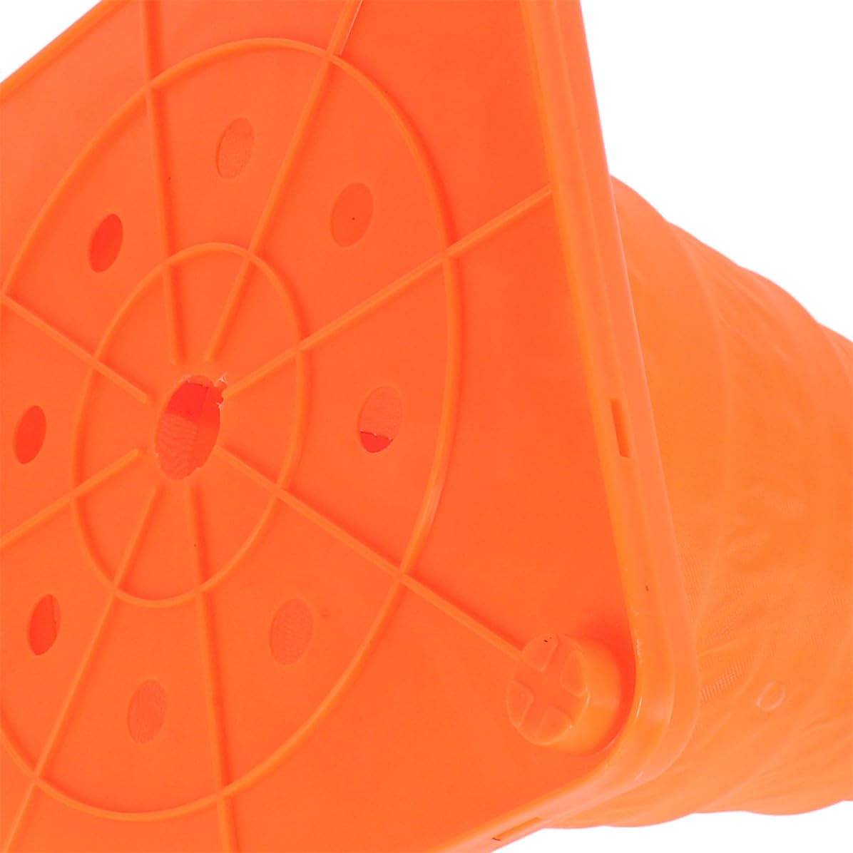 Orange Cône Multi-Usage en Plastique Routière Pliable Signalisation