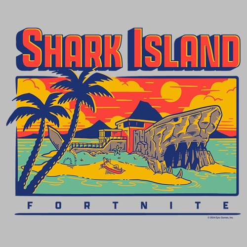 Boy's Fortnite Shark Island T-Shirt2