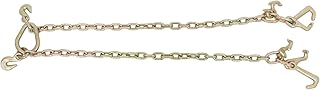 labwork Tow Chain Grade 70 Chain V-Bridle with RJT Cluster Hooks Tow Truck Winch Cable Pull Wrecker Recovery Grab