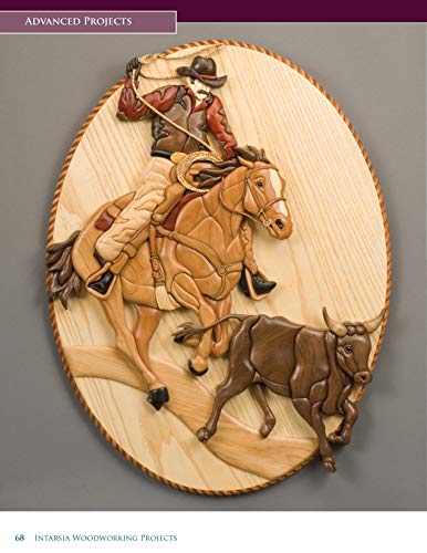 Intarsia Woodworking Projects: 21 Original Designs with Full-Size Plans and Expert Instruction for All Skill Levels (Fox Chapel Publishing) Learn How to Create Wood Inlay with Depth on Your Scroll Saw - Image 7