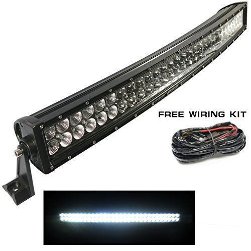SUCOOL 32 Inches 180w Curved Led Work Light Bar Led Lights For Trucks 180w Off Road Led Light Bar Waterproof Led Light Bar For Vehicles Off-Road SUV Boat 4x4 Jeep Lamp 4wd