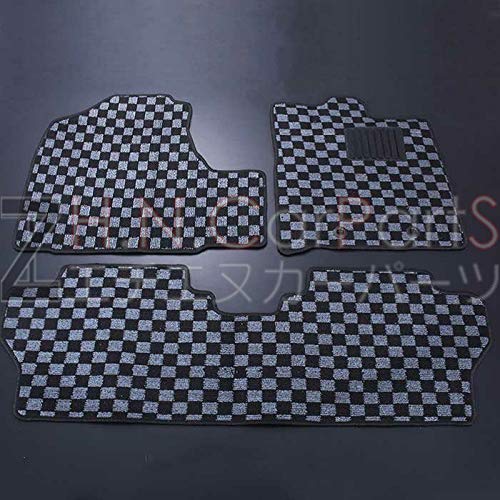 トヨタ タンク ルーミー ダイハツ トール スバル ジャスティ M900 M910 フロアマット3枚セット一台分 内装パーツ タンクルーミーマット タンク・ルーミー内装 (グレーチェック)