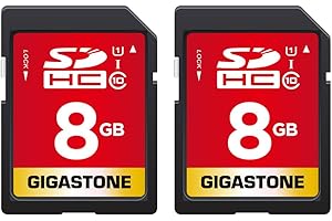Gigastone 8GB (pack of 2) SDHC Memory Card: Capture Life's Moments with Reliable Storage