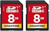 GIGASTONE 8GB SD Card 2-Pack UHS-I U1 Class 10 SDHC Memory Card Full HD Video Canon Kodak Olympus Digital Camera, with 2 Mini Cases