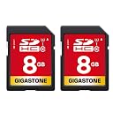 Gigastone 8GB SD Card 2 Pack, UHS-I U1 Class 10 SDHC Memory Card Full HD Video Canon Sony Pentax Kodak Olympus Digital Camera gallery image