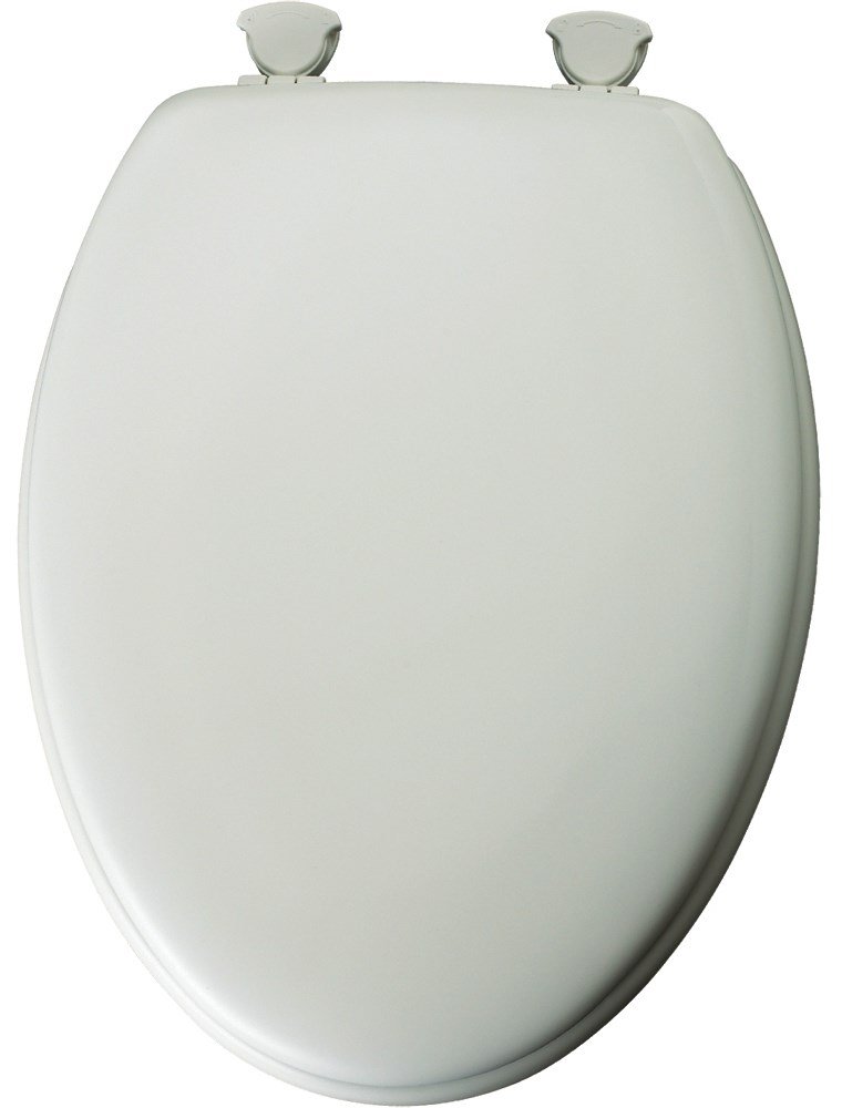 Mayfair 144ECA-000 White Elongated Traditional Wood Toilet Seat