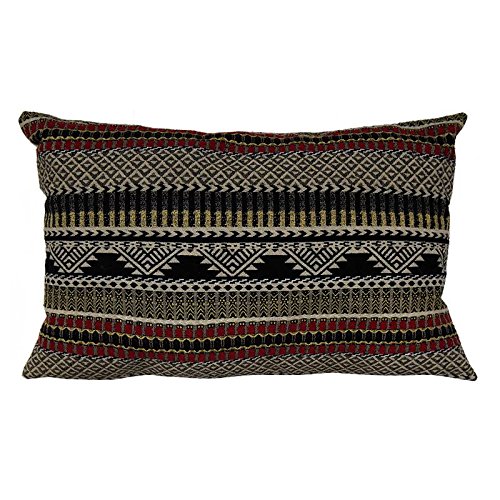 Sadyaska Decorative Designer Folk Geo Woven Cushion Cover With