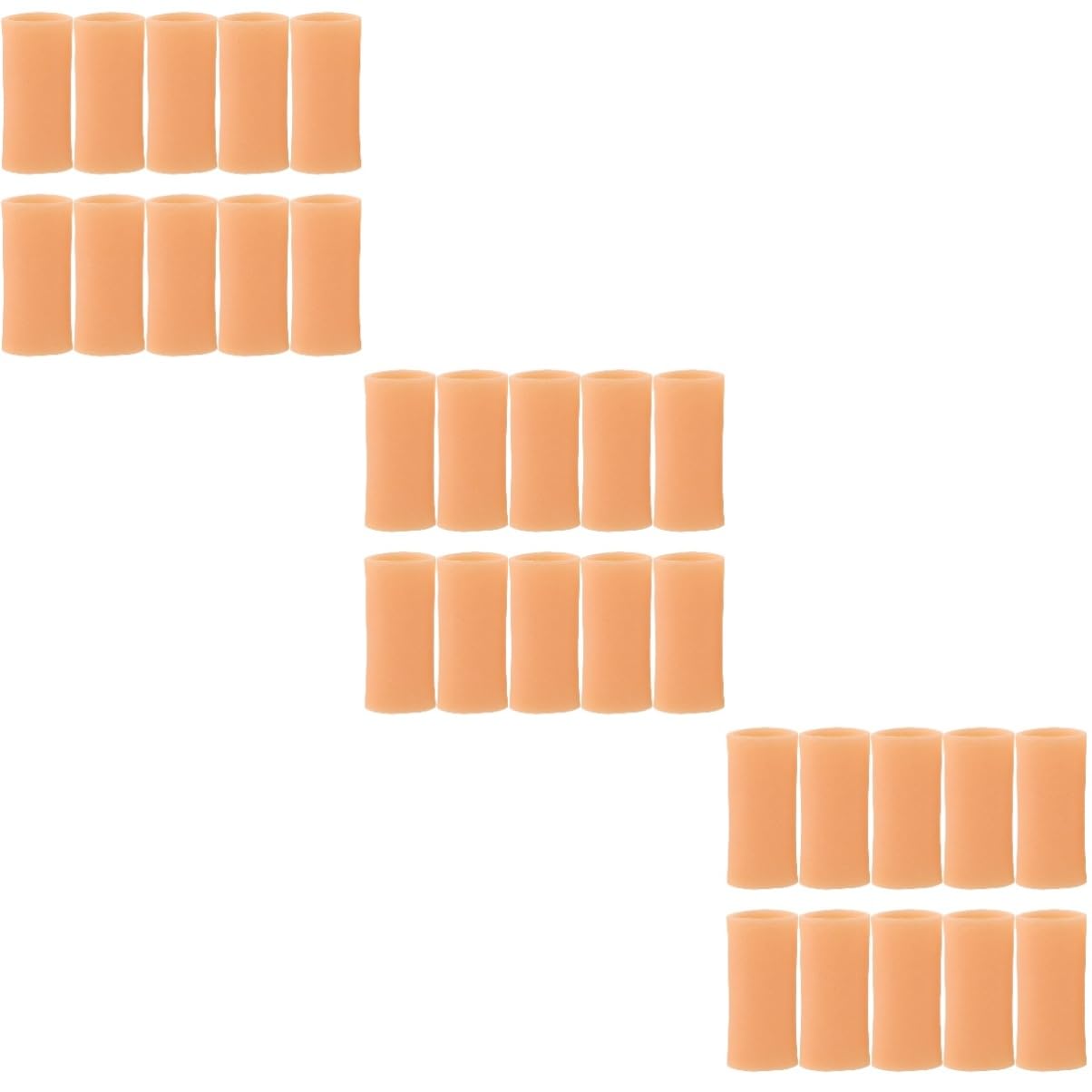 BCOATH 3sets Silicone Finger Covers Thumb Protection Cover Finger Sleeves for Piano Violin Guitar Easy to Carry 5pairs*3