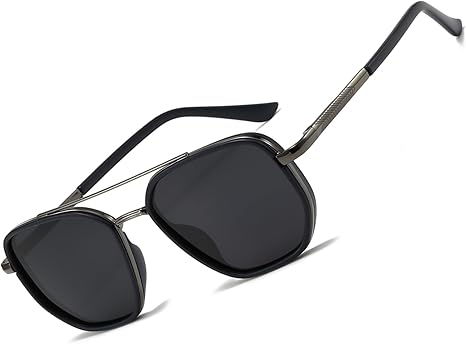 Product image for Square Retro Aviator Sunglasses - 1