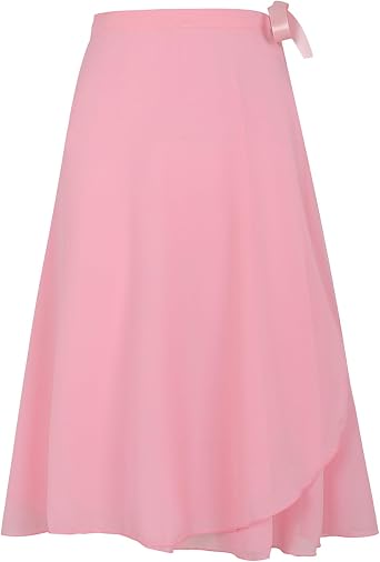 Ballet Skirt for Women Long Wrap Skirt Sheer Dance Costumes with Adjustable Waist tie for Adult Ladies Big Girls