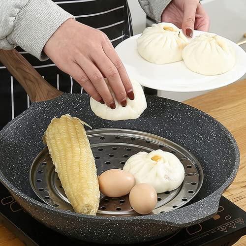 Wangyzj Stainless Steel Steamer Rack, Steamer Rack For Pots, Round Cooking Rack, 3-Layer Steaming Rack For Kitchen (3Pcs, 20-22-24), Silver #TOP1