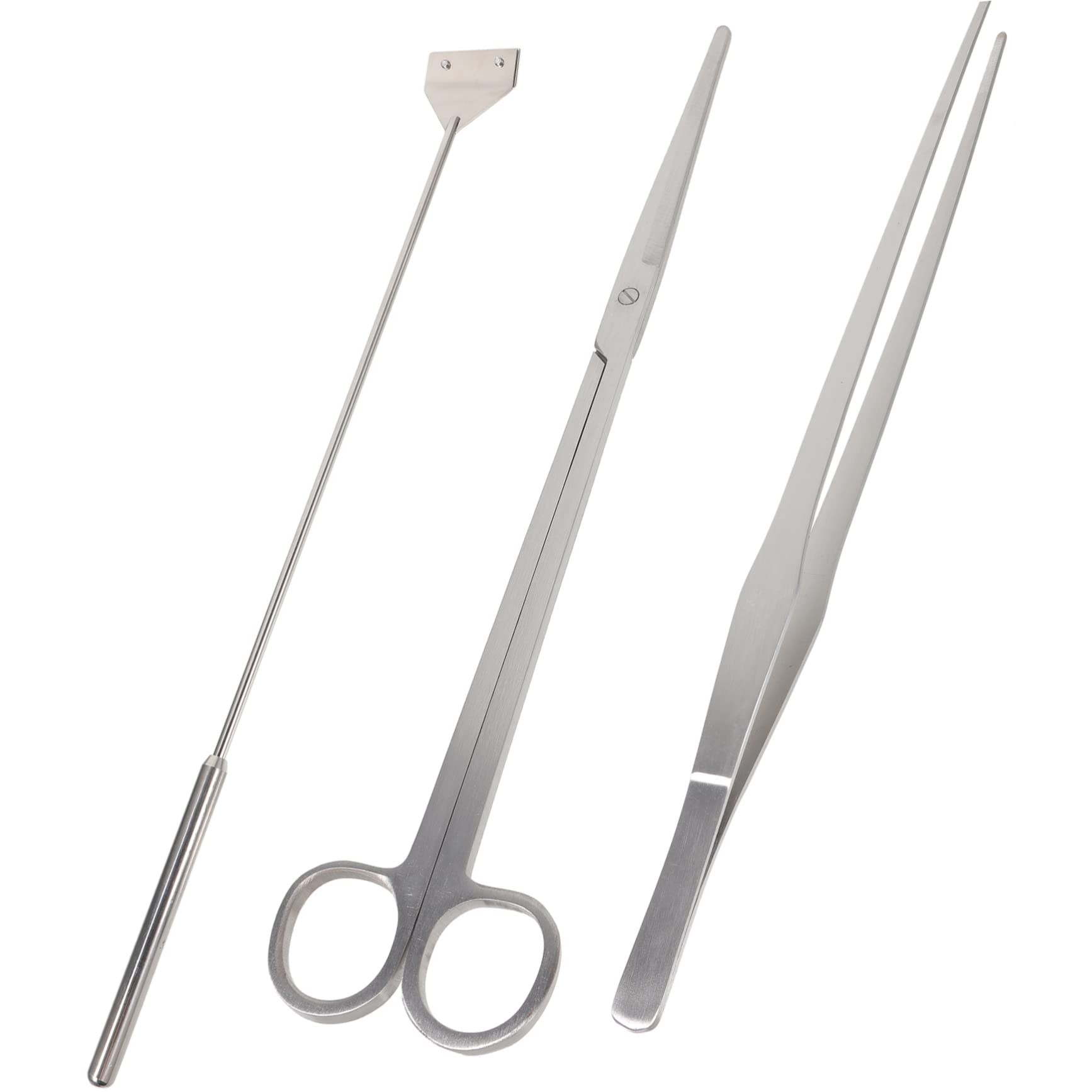 Sosoport Aquarium Reinigungsset aus Metall für Glasfischtanks, Silber