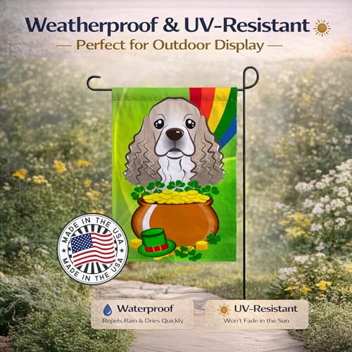 Drapeau Cocker Spaniel jardin pour remplacer les décorations ternes