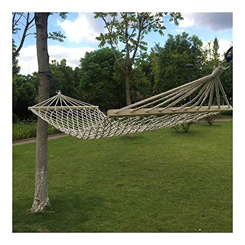 Huabei2 Jardin Hamac Portable Toile rayée Hamacs Camping en Plein air hamac Corde de Coton Mesh Chaise Tressé Loisirs Balançoire (Size : 200x80cm)