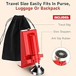 Portable Door Lock for Travel,Alarm Door Stopper,80Db Anti-Theft Door Stoppers Hotel Security for Travelers,Adjustable and Easy to Install for Home, Office, and Travel - Image 4