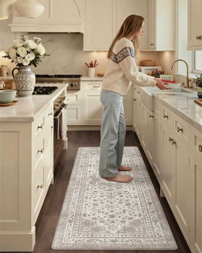 Tapis de cuisine anti-fatigue imperméable et lavable - 3