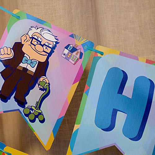 Disney Up Inspired Banner, Disney Up Themed Happy Birthday Banner, Party Banner, Movie, Birthday Favors, Camp, Adventure, Party Décor #TOP3