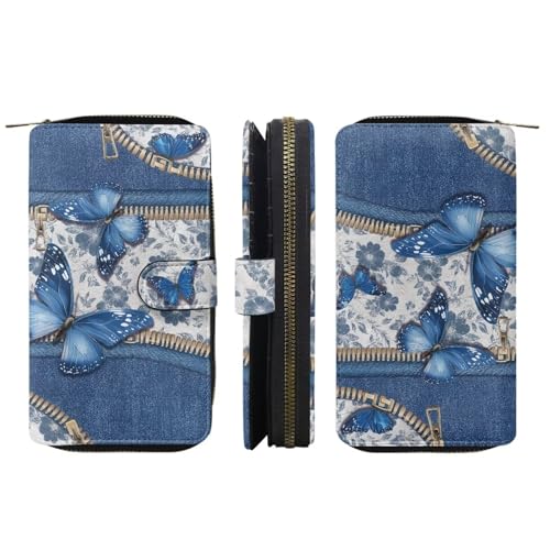 Image of COEQINE Ladies Wallets Pink Leopard Heart Black Printed Leather Phone Long Clutch Purses Check Coin Change Holder
