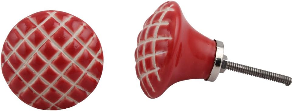 IndianShelf 4 Piece Ceramic Designer Cabinet Handles Drawer Pulls Dresser Knobs Stylish Finish