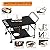 Lezbanz Pizza Oven Table with Topping Station, Outdoor Pizza Oven Cart, Grill Cart Table for Blackstone Griddle, Pizza Prep Station with Storage & Seasoning Tray, for Ninja, Cuisinart, Gozney