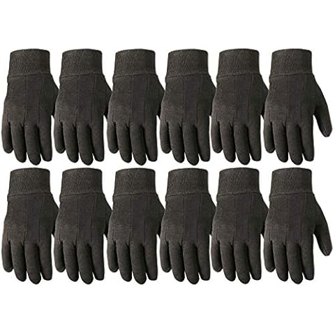 Wells Lamont Versatile Work Gloves | Lightweight, Durable, Comfortable Jersey | Basic, Large (506LZ) , Black, 12-Pair Bulk Pack Cover