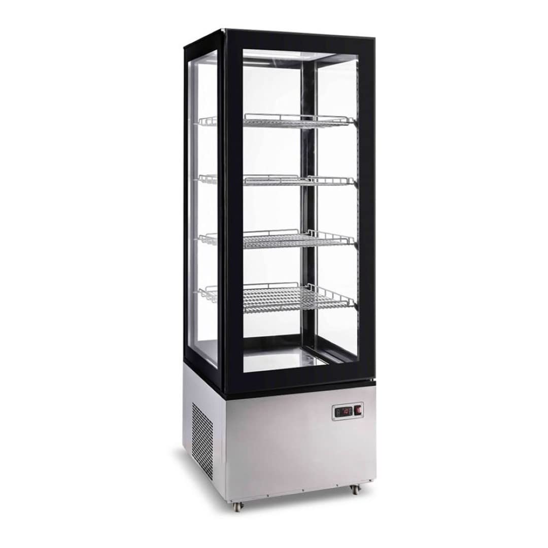 Stalwart DA-CL400 Refrigerated Display Case 400 litres Black/Stainless Steel