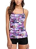Women Bathing Suits Tankini Tummy Control Swimwear, No Color, Size No Size