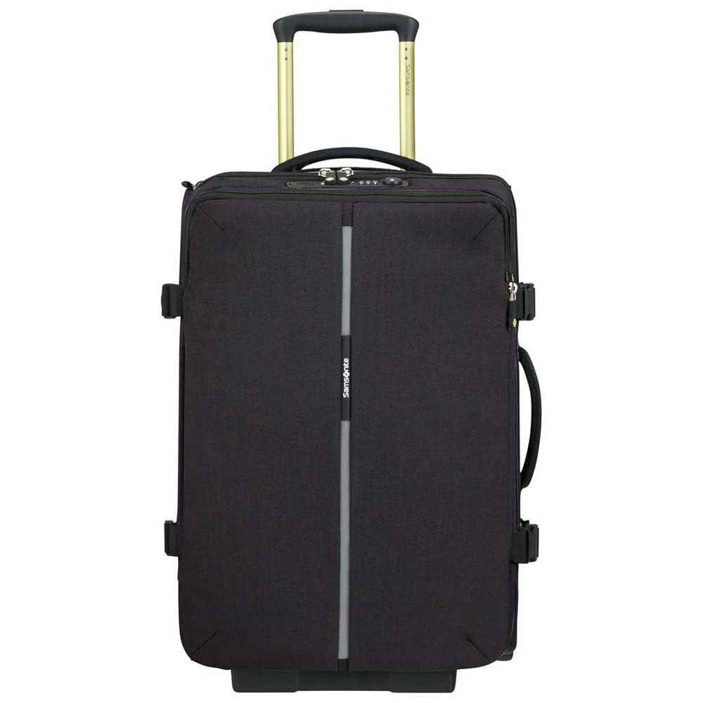Samsonite Securipak - Bolsa de Viaje S con Ruedas, 55 cm, 39 L, Color Negro (Acero Negro)