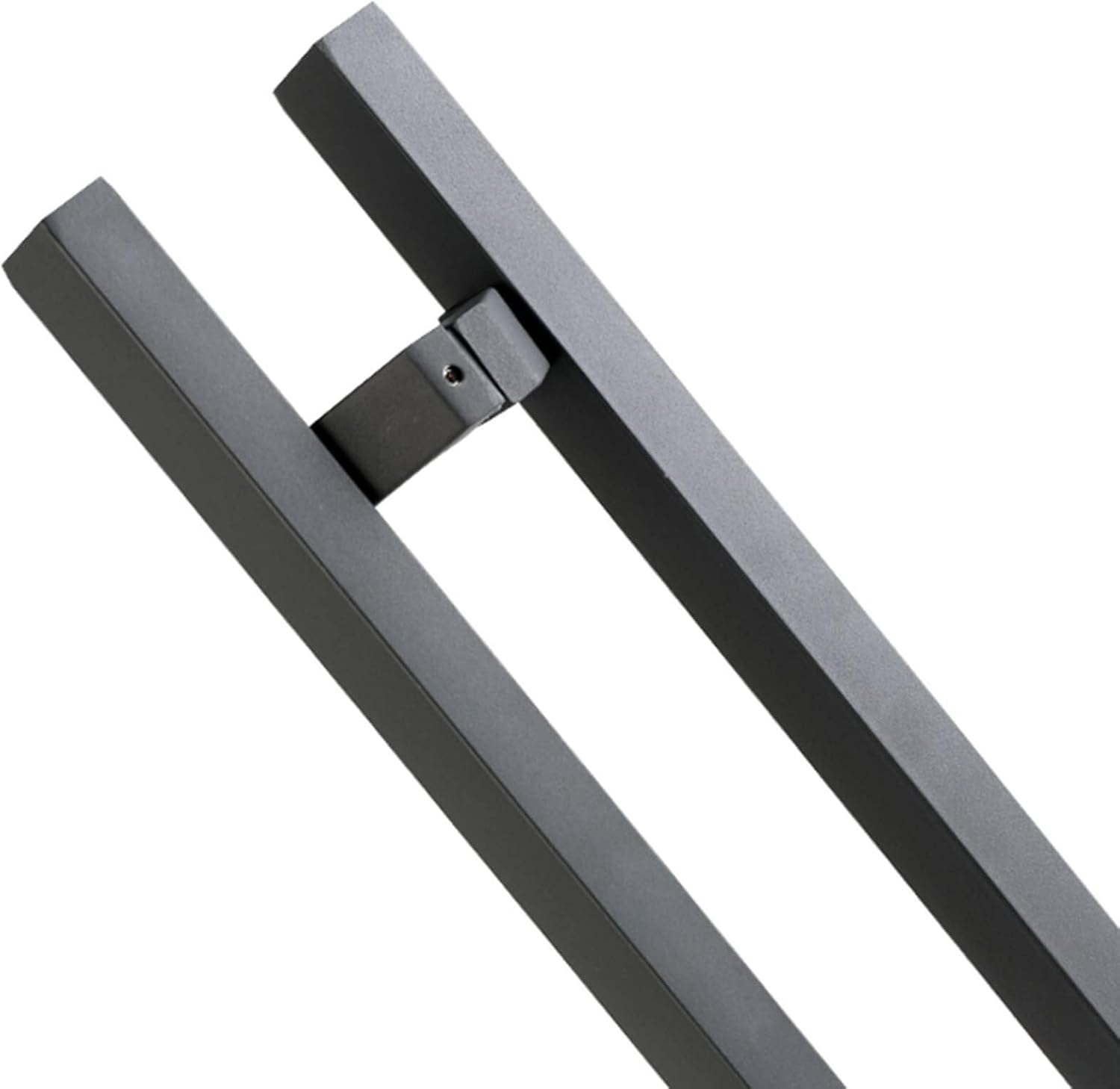 Large Commercial Pull Door Handle Rectangle,Double-Sided Sliding Barn Handle,Handle Parts Replacement Hardware Set,Stainless Steel,80 100 120 150 cm Long ( Color : Black , Size : 120cm/47 1/4"90cm )