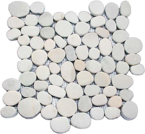 Sliced Ivory Pebble Tile 12x12