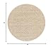 SAFAVIEH Area Rug 3' Round - Natural Fiber Collection - Natural & Beige, Seagrass, Basketweave Pattern with Border (NF114A)