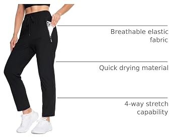 Beeswan 2026 Upgrade Stretch Active Pants for Women, Women's Hiking Cargo Travel Pants Women