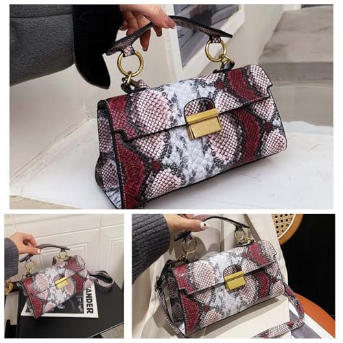 Crossbody Bags for Women Trendy Snakeskin Print Fashion Versatile Y2K Purse for Ladies Shoulder Handbags Satchel Sling2