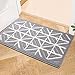 comfoyar Felpudo Entrada Casa Antideslizante, Alfombra Interior Lavable en la Lavadora Súper Absorbente Perfil bajo, Alfombrilla para Puerta Principal, Entrada, Patio, Pasillo (50 x 80 cm, Gris)