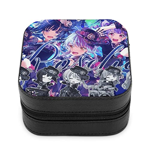 バンドリ ジュエリーボックス 携帯用 アクセサリーケース 持ち運び 小物入れ ピアス ネックレス 指輪 リング アクセサリー 指輪置き ジュエリー収納 宝石箱 女性 ジュエリーケース