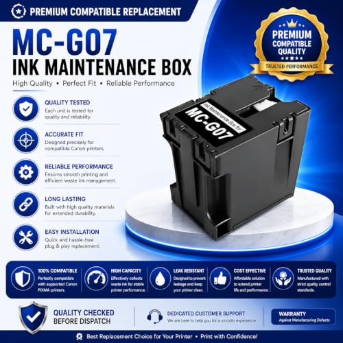 Image of VERENA MC-G07 Maintenance Box Replacement for Canon G3390, G3880, G3881, G3890, G3891, G3480, G3481, G4891, G3780, G4780 Printers