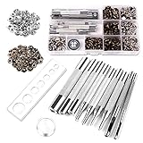 druckknöpfe leder Leder Nieten Werkzeuge-Mit diesen 11 Stücke Werkzeugen sind die Druckknöpfe problemlos zu montieren.