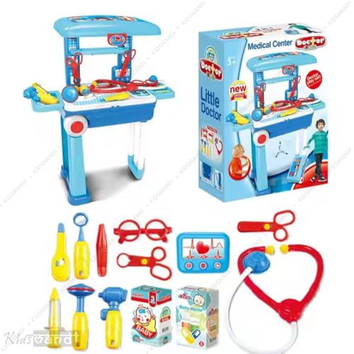 Image of Kids Mandi Playset Suitcase Workbench - Multicolor Toy Set for Kids, Portable Play Kitchen, Educational Role Play, Creative Building Blocks, Fun Activity Set, for Boys and Girls